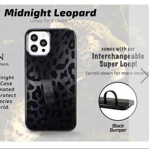 Midnight Leopard Loopy Case iPhone 12/12 pro